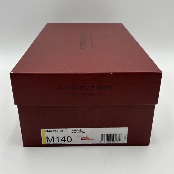 Donald J Pliner Marcel-35 Mens 14M Saddle Vachetta M140 Luxury Dress Shoes ITALY main image 16